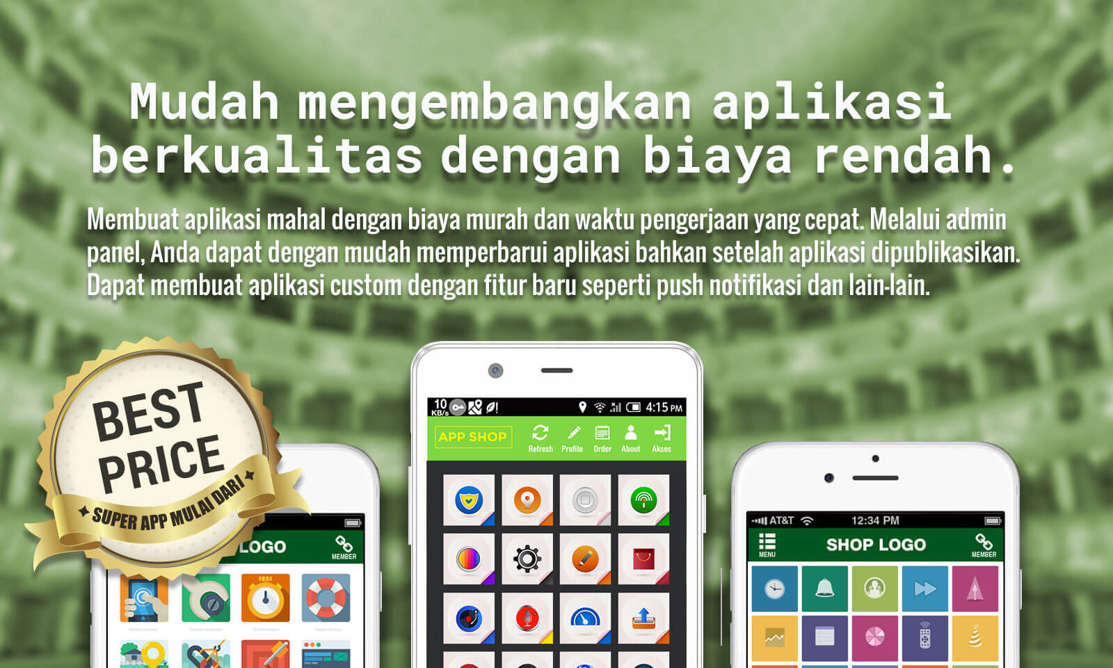 APP SHOP | Jasa Pembuatan Aplikasi | Android dan iPhone